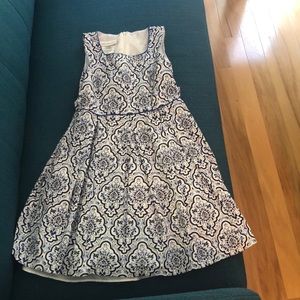 Bonnie Jean blue dress w/ crinoline & shrug Sz 7